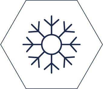 Schneeflocke Icon einer Schneeflocke
