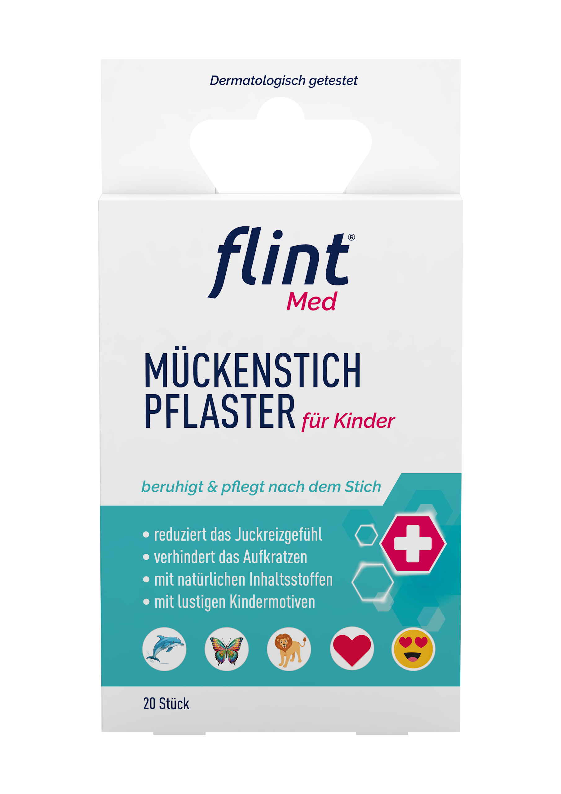 Verpackung flint Med Mückenstich Pflaster mit Pflasterlayer