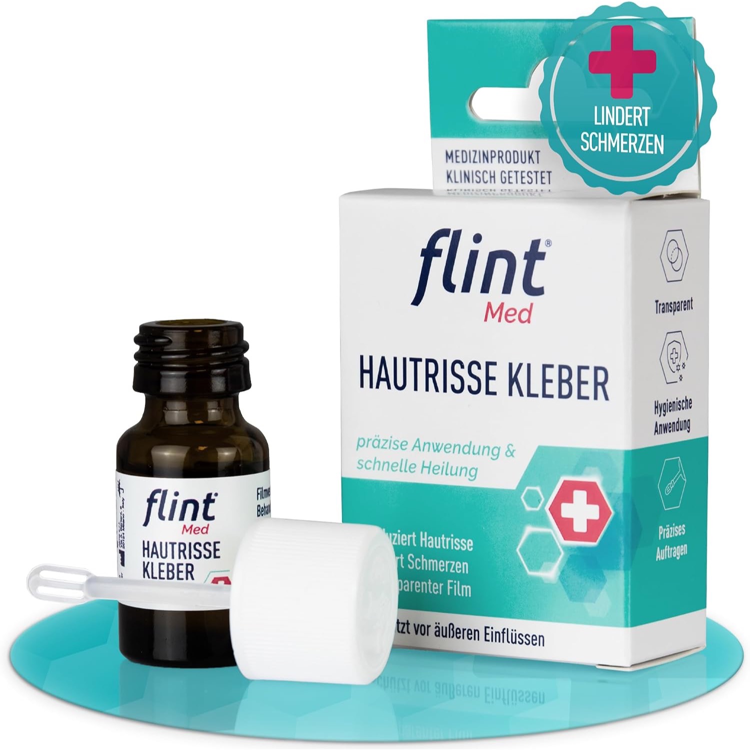 flint® Med Hautrisse Kleber, 7-ml-Flasche mit Faltschachtel