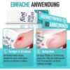 Anwendung des flint® Med Sprühpflasters in zwei Schritten: Wunde reinigen und aufsprühen